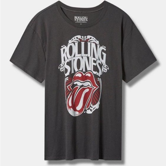 torrid Tops - NWT Torrid Size 1 (1X) Rolling Stones Relaxed Fit Crew Tee